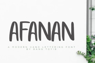 Afanan: A Handmade Brush Font for Playful Editorial Design
