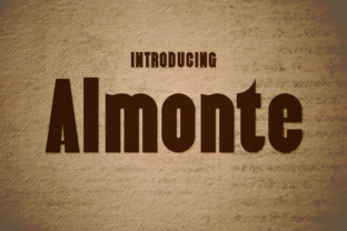Almonte: A Vintage-Inspired Display Font for Campaign Creativity