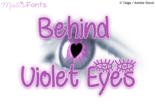 Behind Violet Eyes: A Script Handwritten Font for Creative Branding