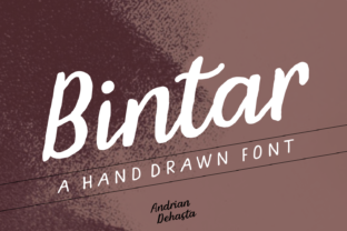 Bintar: A Script Handwritten Font for Creative Crafters and Product Designers