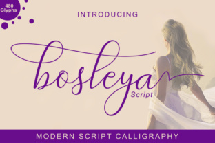 Bosleya: A Script Font for Editorial Elegance and Creative Expression
