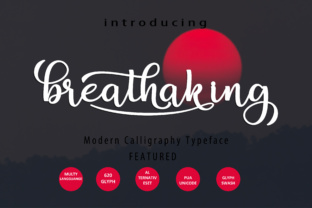 Breathaking Script: A Modern Calligraphy Font for Editorial Design