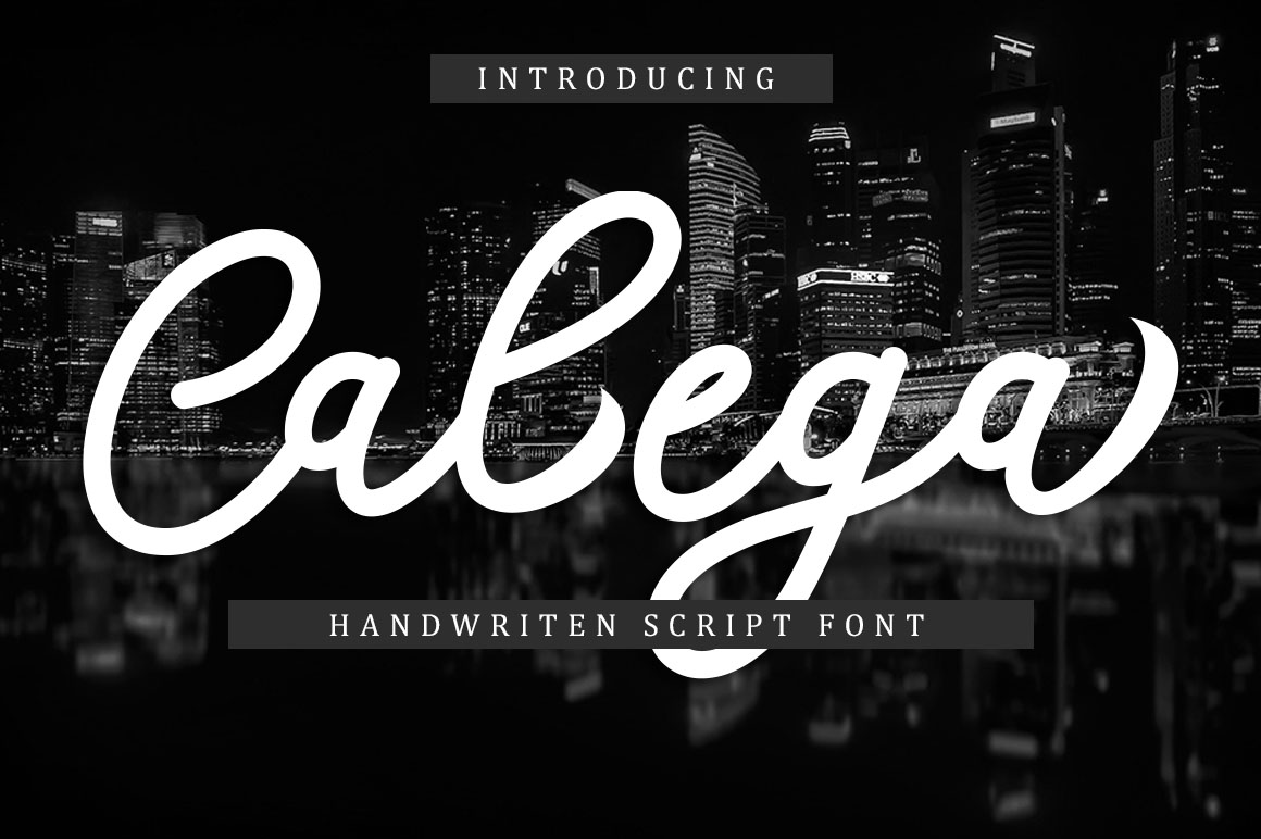 Calega: A Modern Script Font for Creative Branding Projects