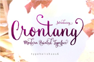 Crontang: A Script Font for Elegant Editorial Design