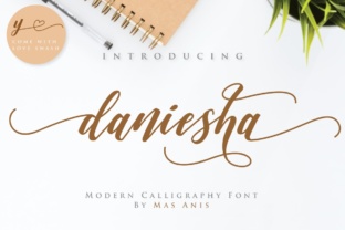 Discover the Magic of Daniesha: A Script Handwritten Font for Creative Makers