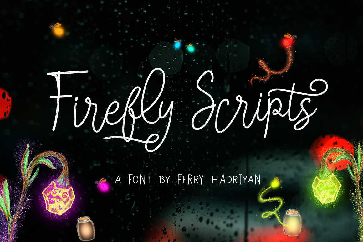 Firefly: A Script Font That Brings Summer Nights to Your Crafts