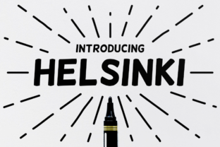 Helsinki: A Bold Sans Serif Font for Modern Craft Projects