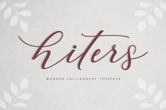 Hiters: A Script Font That Elevates Your Promo Campaigns