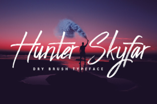 How Hunter Skyfar Elevates Your Brand with a Textured Script Font