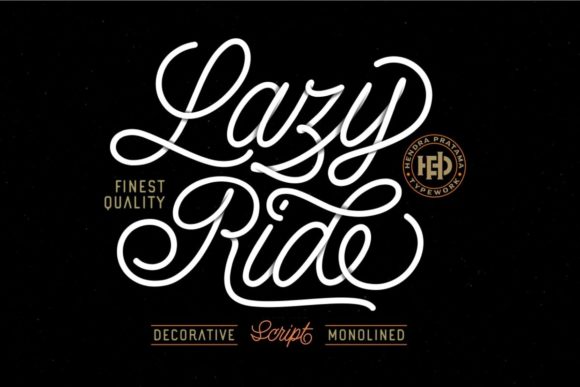 Lazy Ride: A Script Font for Bold Branding and Web Design