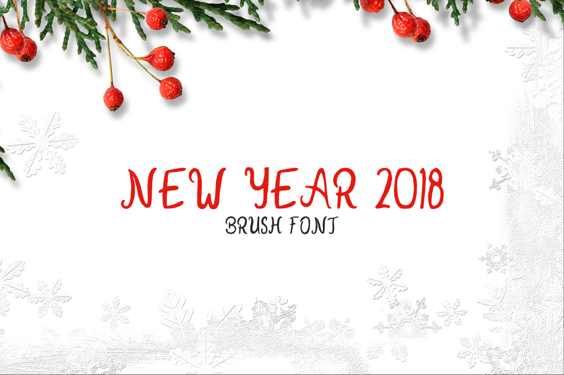New Year 2018: A Script Handwritten Font for Digital Designers