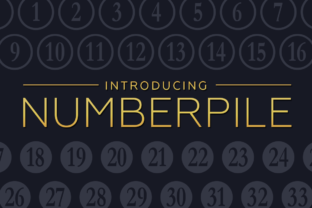 Numberpile: A Quirky Font for Creative Crafters and Product Designers