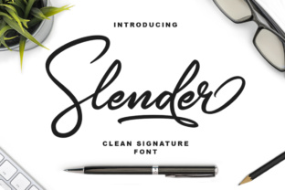 Slender: A Script Font That Elevates Handmade Design