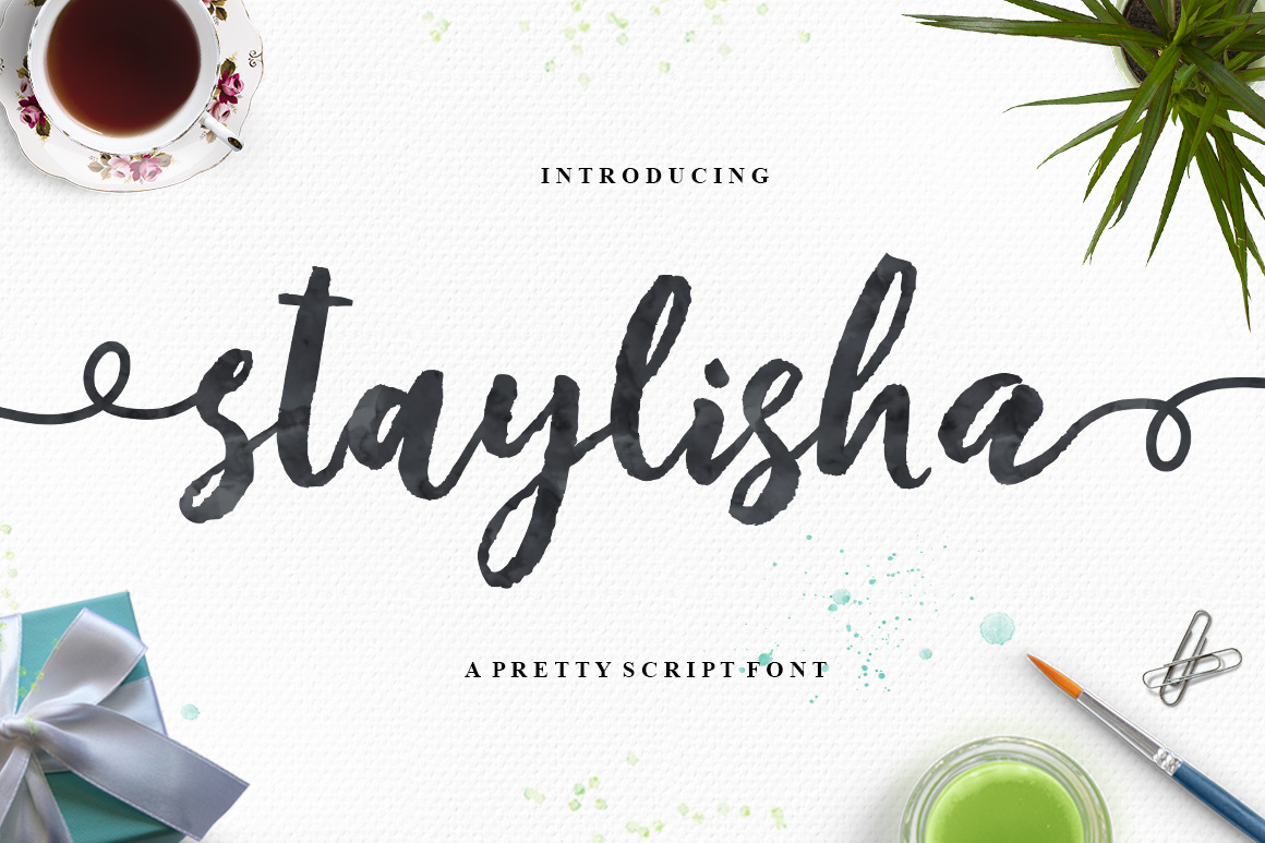 Staylisha: A Script Font for Elegant Typographic Design